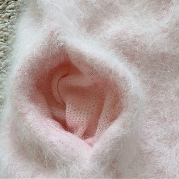 Vintage Angora Hair Knit Oversized Eyelash Jacket - Picture 4 of 16